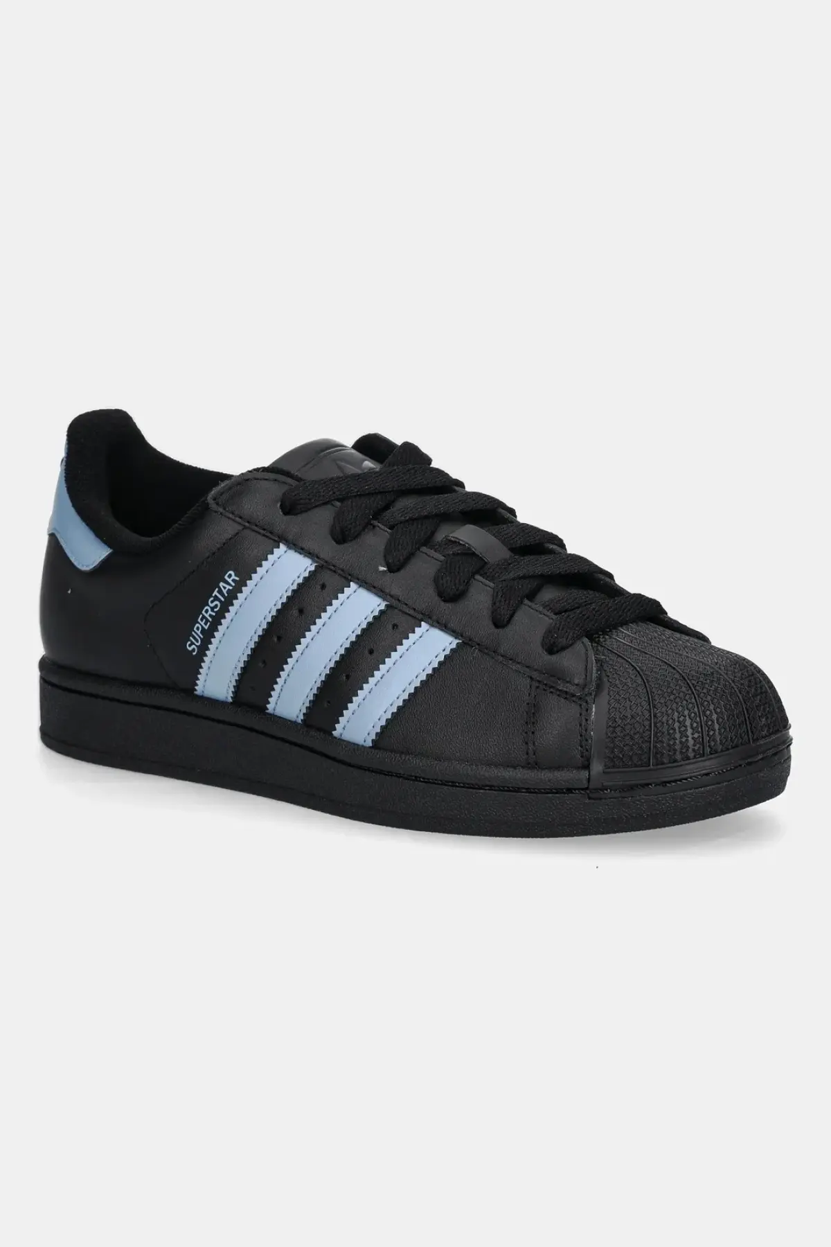 Кожаные кроссовки adidas Originals Superstar II W цвет чёрный