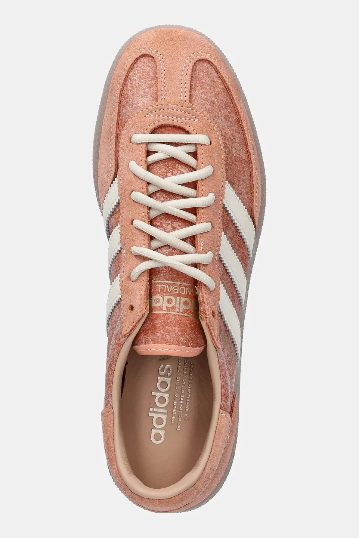 Кожаные кроссовки adidas Originals Handball Spezial цвет оранжевый