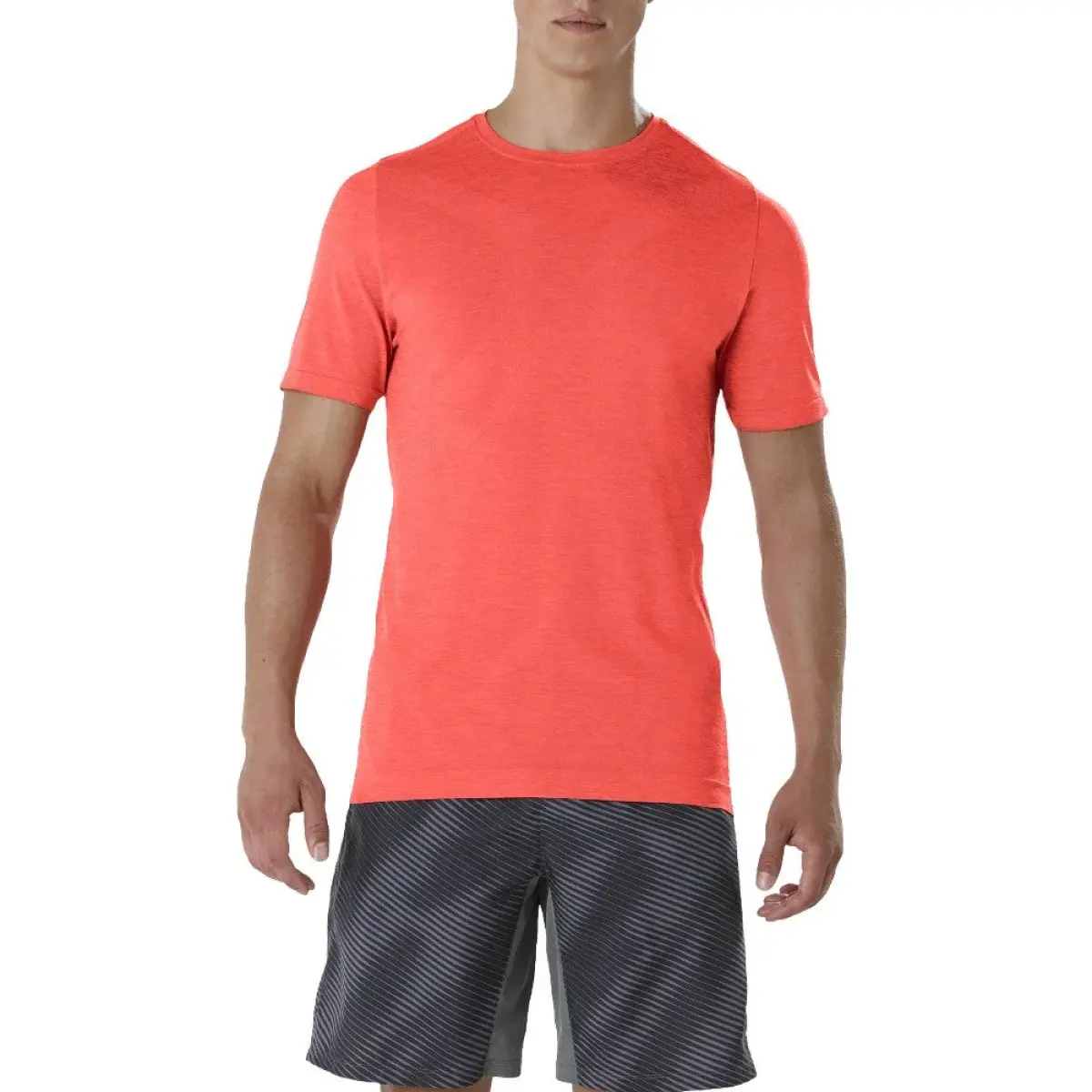 Asics Seamless Short Sleeve Top M Czerwona