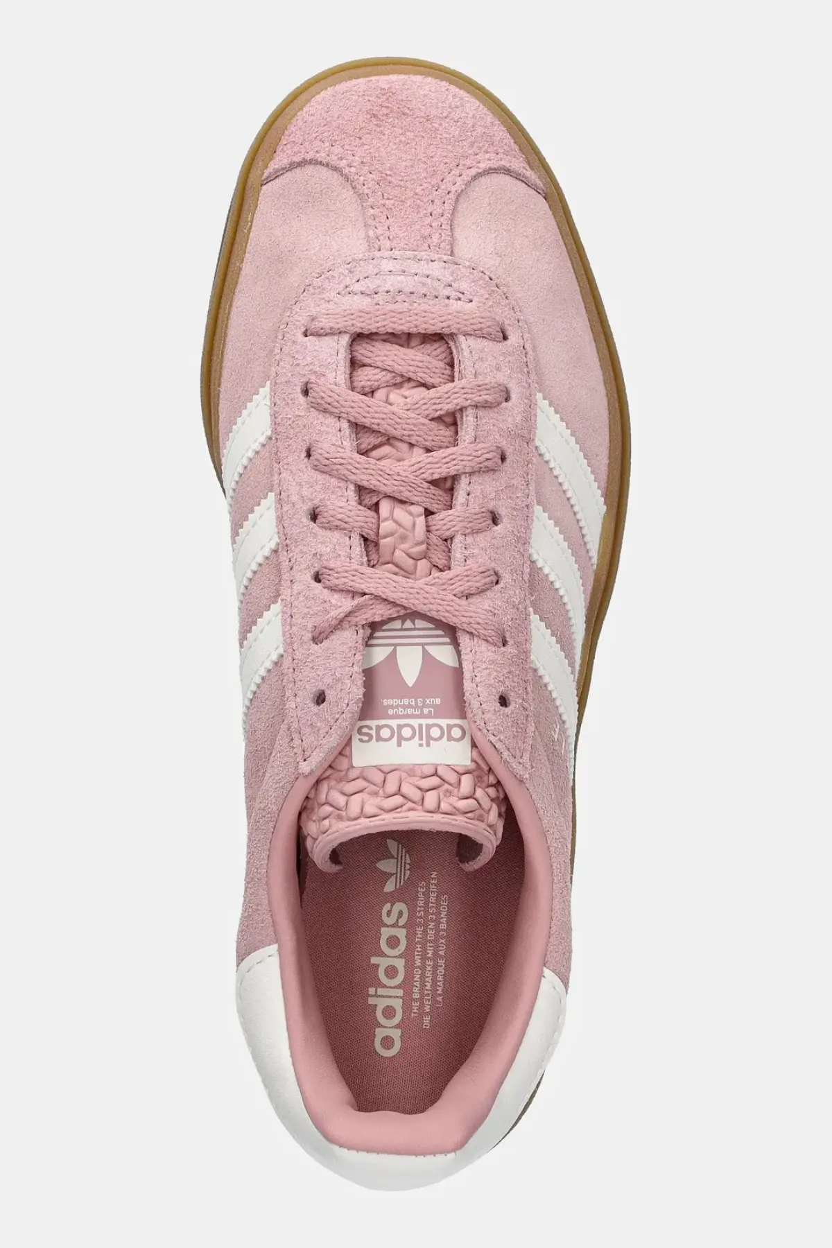 Замшевые кроссовки adidas Originals Gazelle Bold W цвет розовый