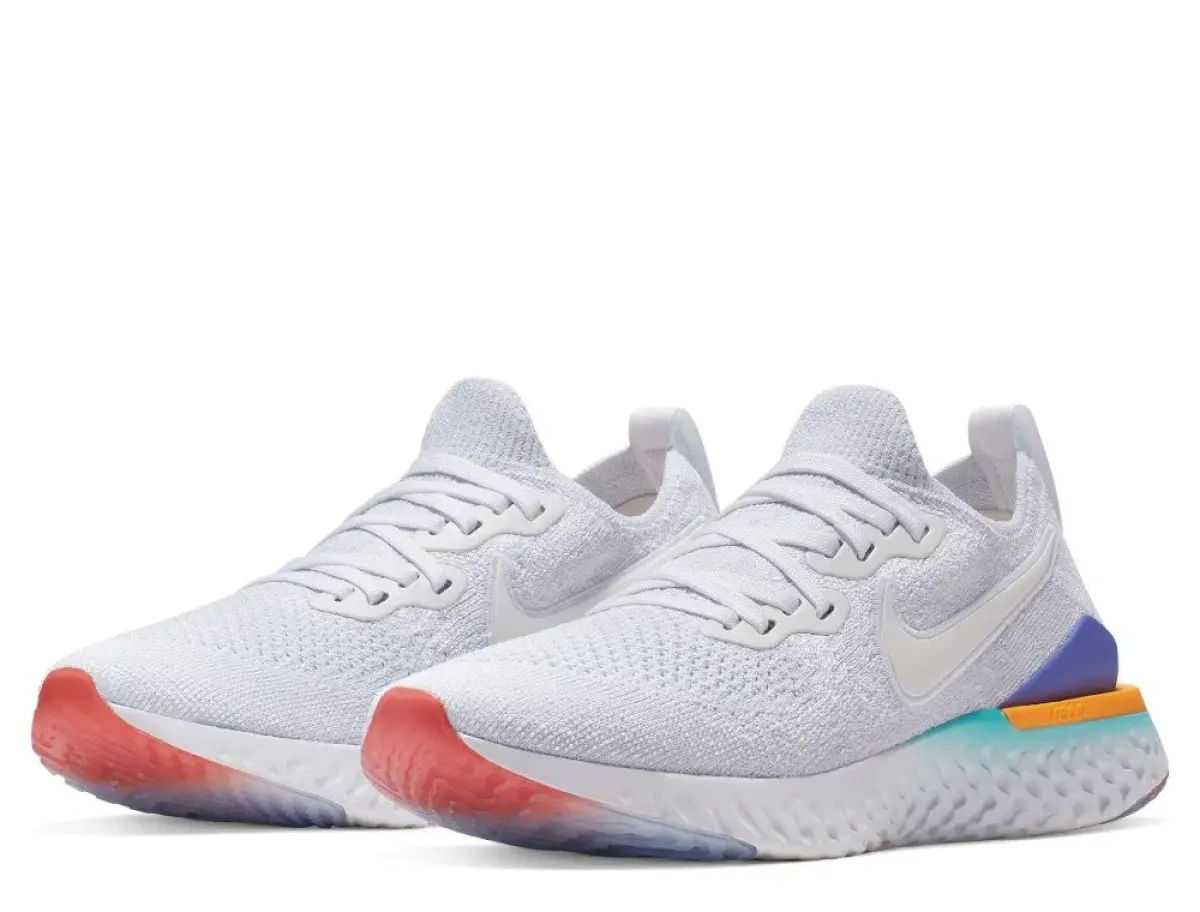 Nike Epic React Flyknit 2 W Multikolor-Белые