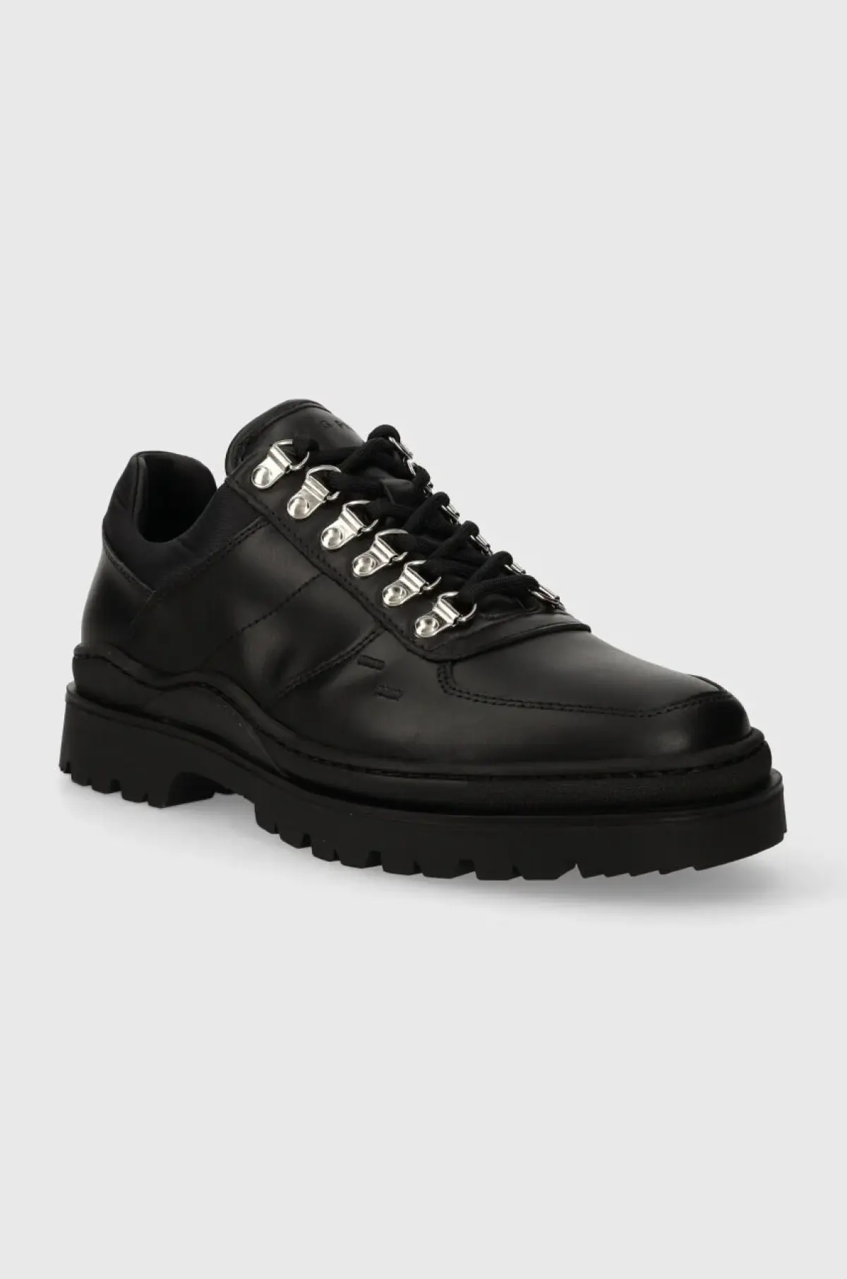 Кожаные туфли Filling Pieces Mountain Trail мужские цвет чёрный