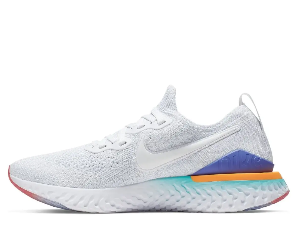 Nike Epic React Flyknit 2 W Multikolor-Белые
