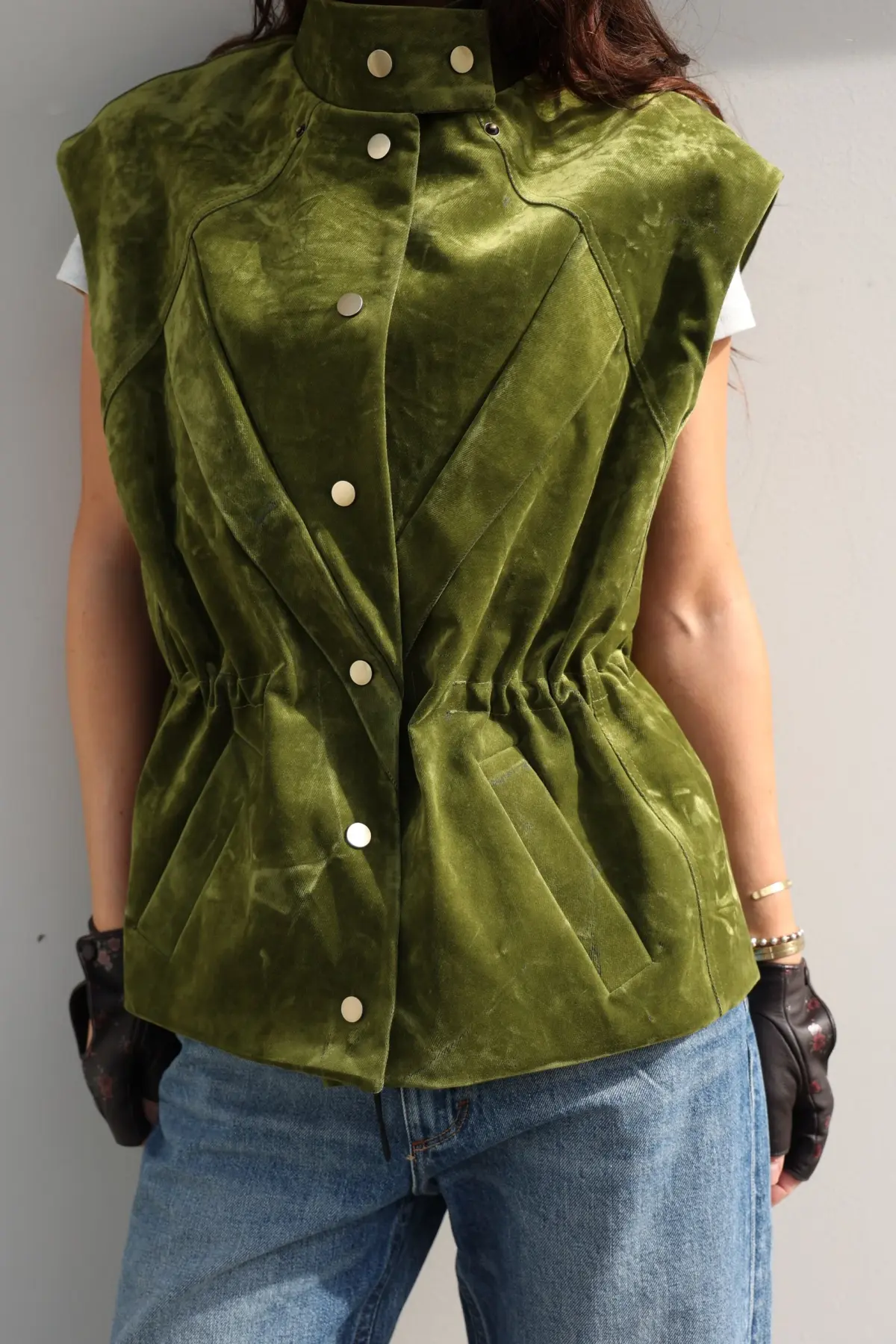 Жилет Tassha Yu Waisted Vest Emerald Moss
