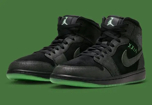 Air Jordan 1 Mid «Halloween» светится в темноте