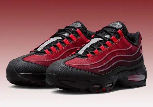 Nike Air Max 95 Tech заглядывает в «Суровый красный»