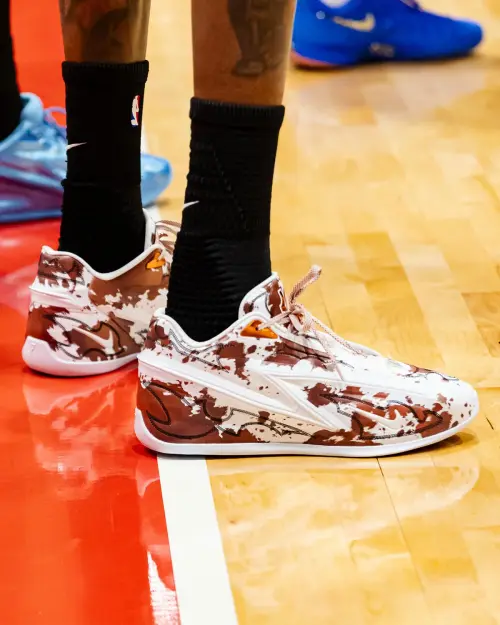 Кроссовки Nike KD 19 «Texas» с коричневым коровьим принтом