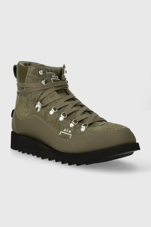Замшевые кроссовки A-COLD-WALL* ALPINE BOOT мужские цвет зелёный ACWUF093