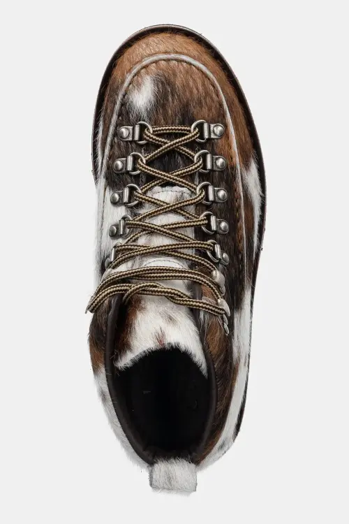 Кожаные полусапоги Fracap Magnifico M60 цвет коричневый на плоском ходу MAGNIFICO.M60.MUCCA