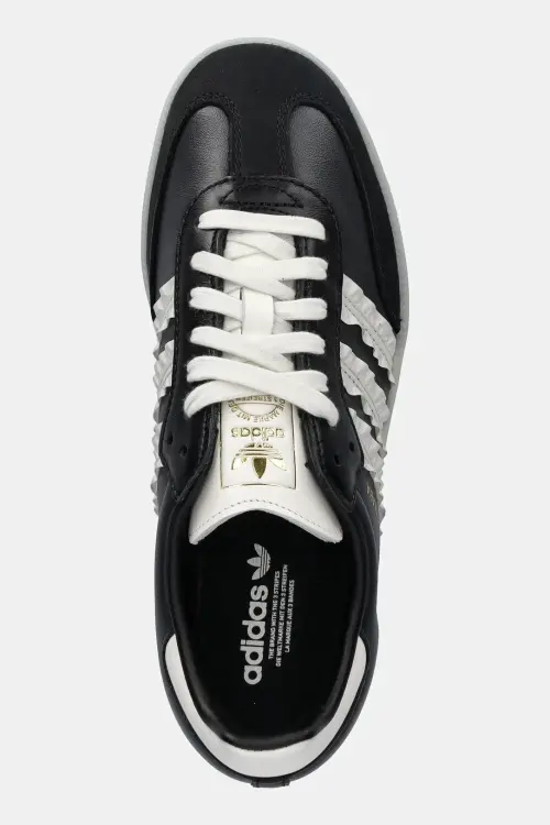 Кожаные кроссовки adidas Originals Samba OG W цвет чёрный