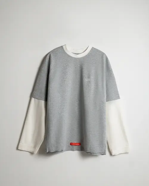 Лонгслив ASHB Cooper Longsleeve Fossil Melange