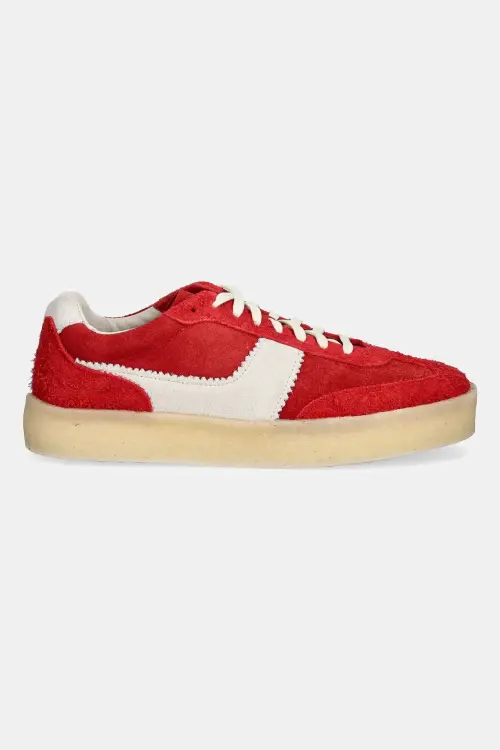 Замшевые кроссовки Clarks Originals Tor 80 мужские цвет красный 26181126