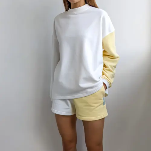 Костюм Tassha Yu Mosaic Suit Milk White Lemon 