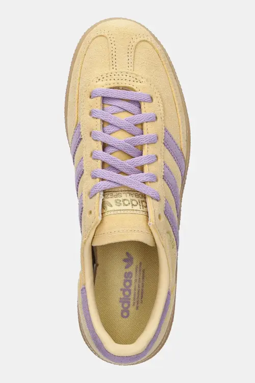 Замшевые кроссовки adidas Originals Handball Spezial W цвет жёлтый