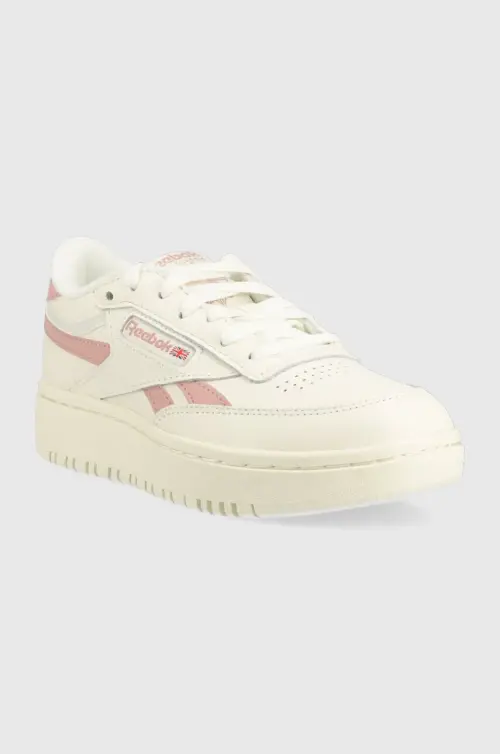 Кроссовки Reebok Classic Club C Double Raven цвет белый GY4802-CLK/ROS/CK