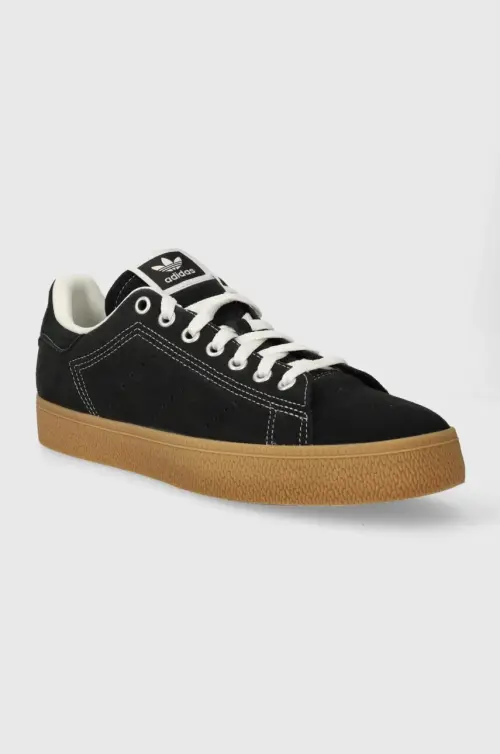 Замшевые кроссовки adidas Originals Stan Smith CS цвет чёрный IG1284