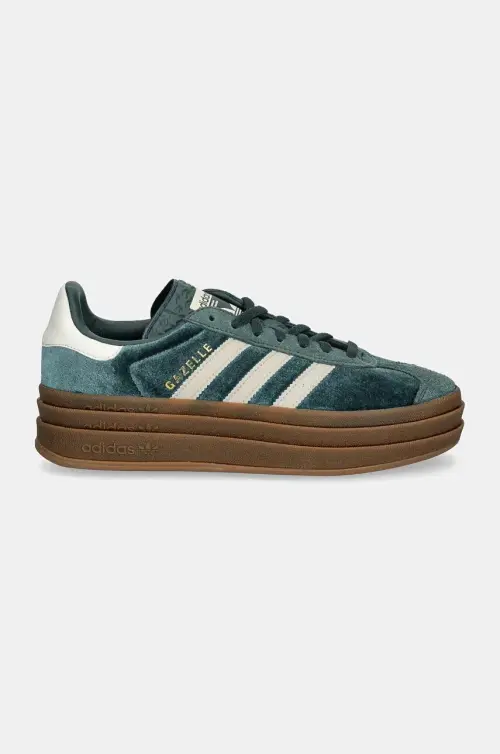 Кроссовки adidas Originals Gazelle Bold W цвет зелёный IG4391