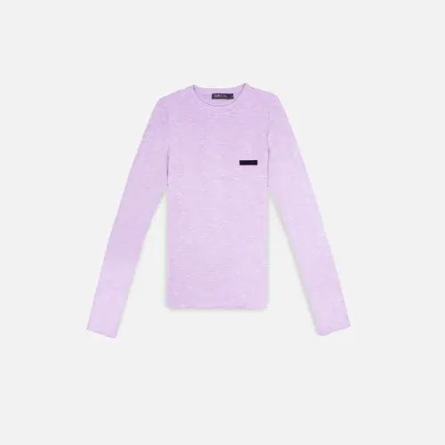 Лонгслив Tassha Yu Alba Sheer Longsleeve Lavender 