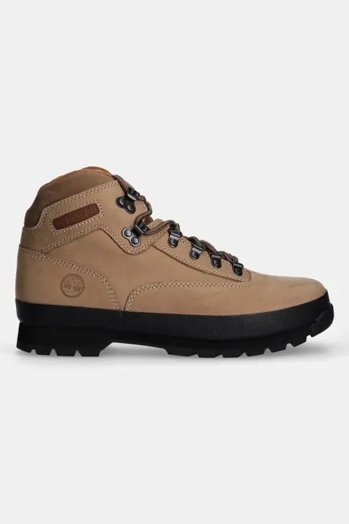 Ботинки из нубука Timberland Euro Hiker MID цвет бежевый TB0A2P27EN31