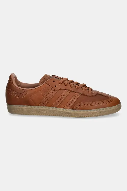 Кожаные кроссовки adidas Originals Samba OG цвет коричневый JI3232