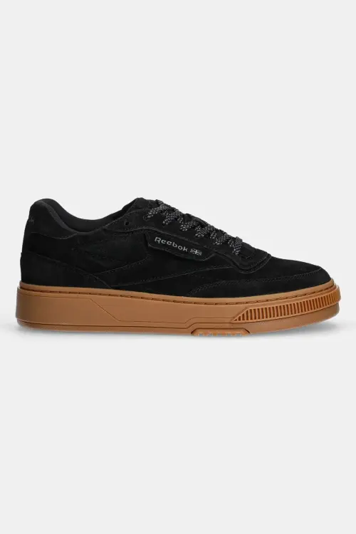 Замшевые кроссовки Reebok LTD Club C LTD цвет чёрный RMIA04DC99LEA00H1000