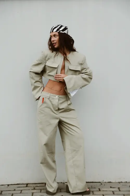 Джинсы TASSHA YU Grunge Jeans Khaki