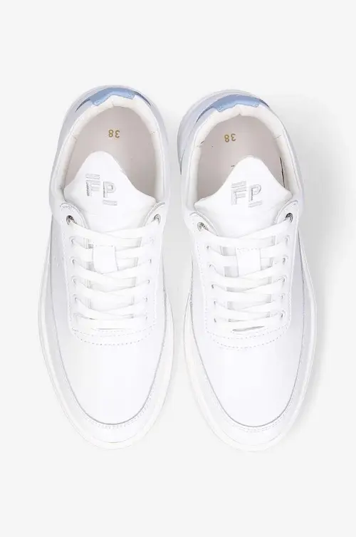 Кожаные кроссовки Filling Pieces Low Top цвет белый 10127793008-WHITE