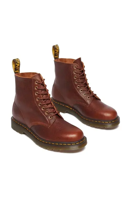 Кожаные полусапоги Dr. Martens 1460 Pascal Ambassador цвет коричневый на плоском ходу DM31976253