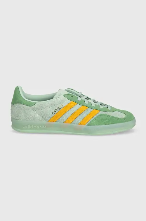 adidas Originals Gazelle Indoor кроссовки цвет зелёный IG6783