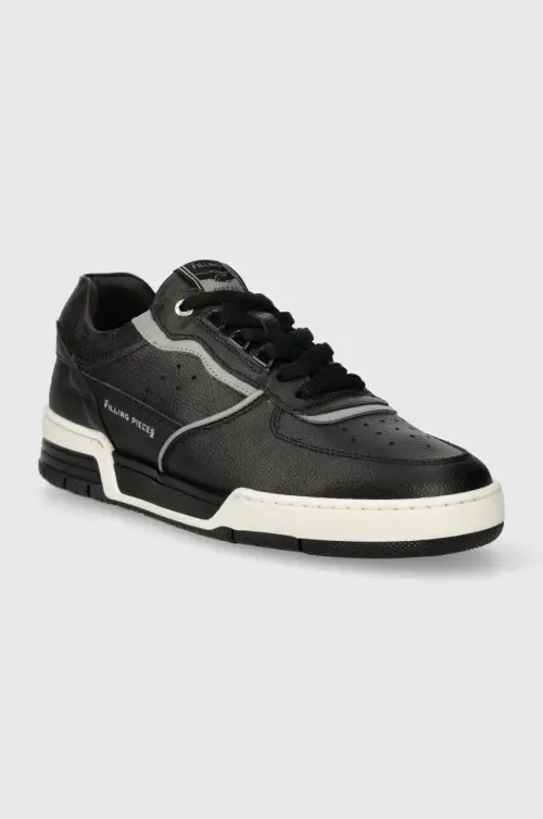 Кожаные кроссовки Filling Pieces Curb Era цвет чёрный 48333391284