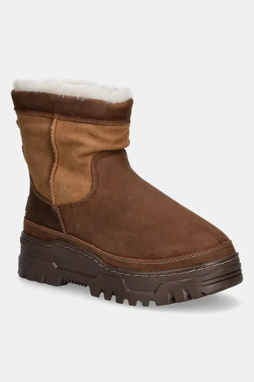 Замшевые сапоги UGG Heritage Pull On Trailgazer цвет коричневый