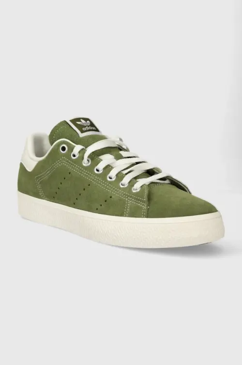 Замшевые кроссовки adidas Originals Stan Smith CS цвет зелёный IF9324
