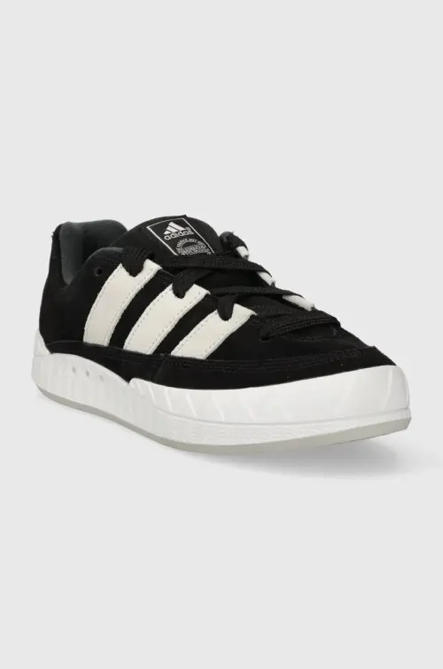 Замшевые кроссовки adidas Originals Adimatic цвет чёрный ID8265