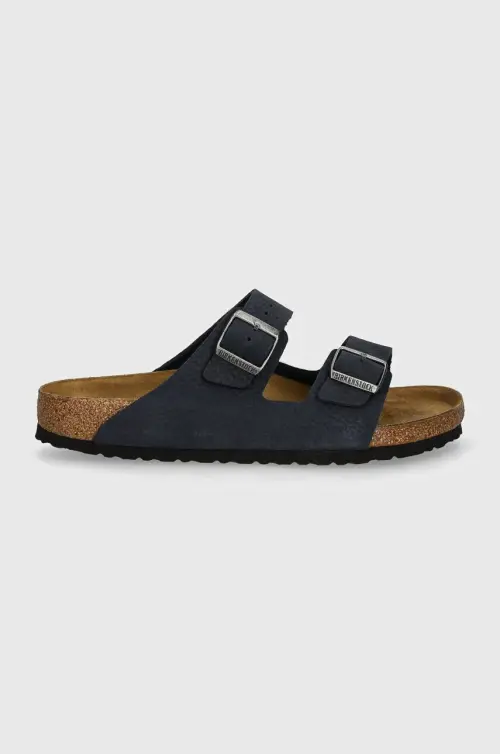 Шлепанцы из нубука Birkenstock Arizona цвет синий 1028095