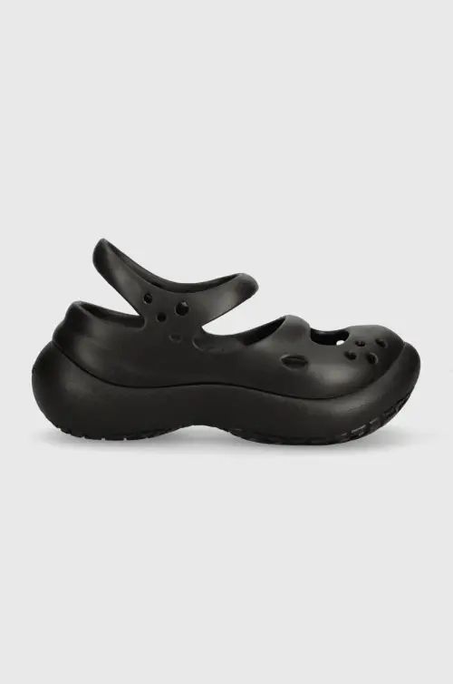 Сандалии Crocs Phaedra женские цвет чёрный на платформе 209560