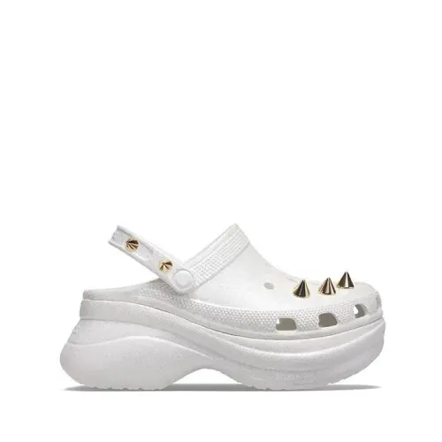 Шлепанцы Женские Crocs Bae Glitter Stud Clog W 206783 WHITE