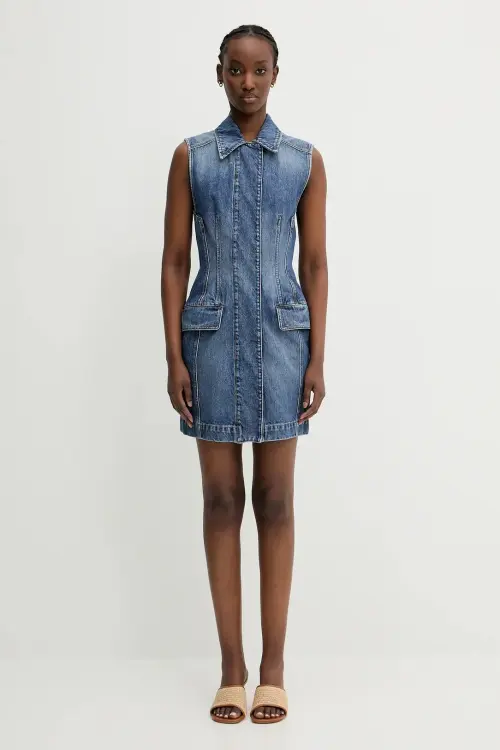 Джинсовое платье Sportmax Carabo mini расклешённое