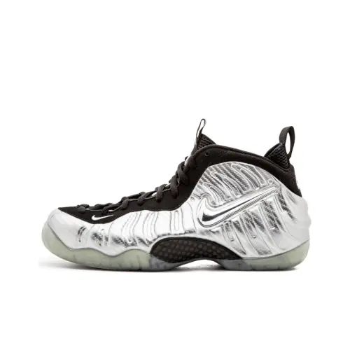 Nike Foamposite Pro Silver Surfer Black      