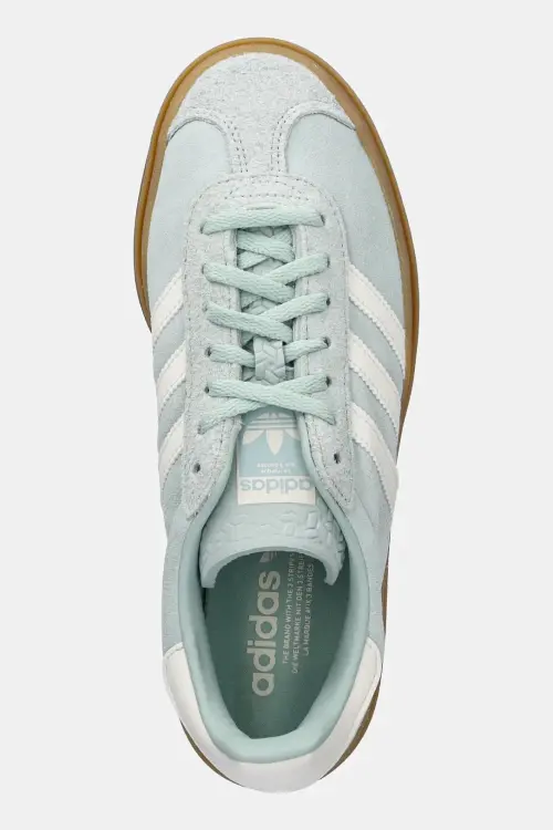 Замшевые кроссовки adidas Originals Gazelle Bold W цвет бирюзовый