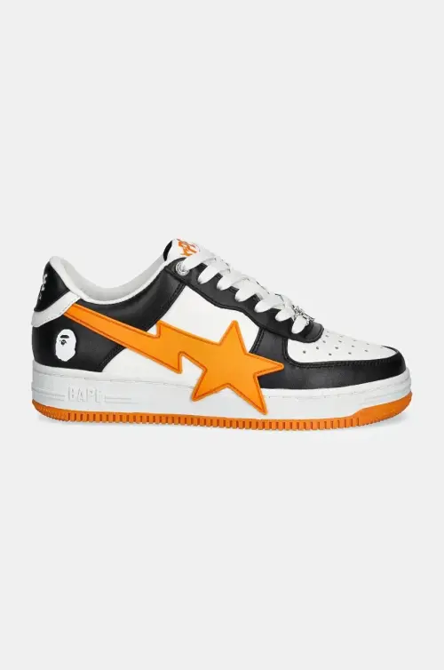 Кожаные кроссовки A Bathing Ape STA OS #2 L цвет чёрный 1K70291309