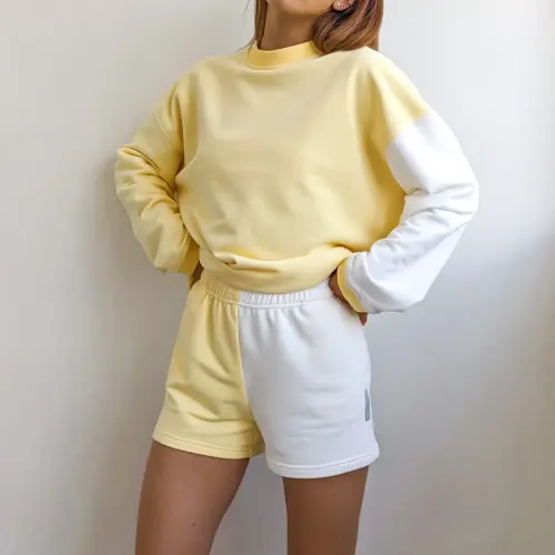 Костюм Tassha Yu Mosaic Suit Milk Lemon White 