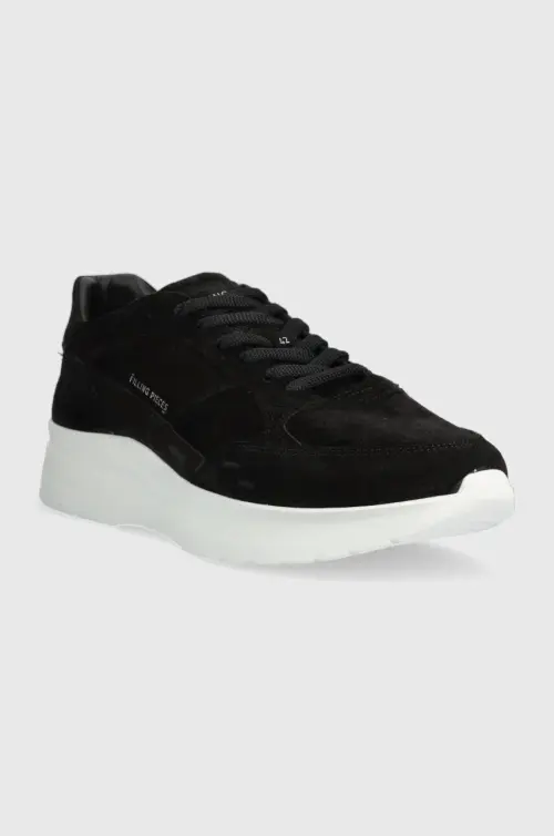 Замшевые кроссовки Filling Pieces цвет чёрный