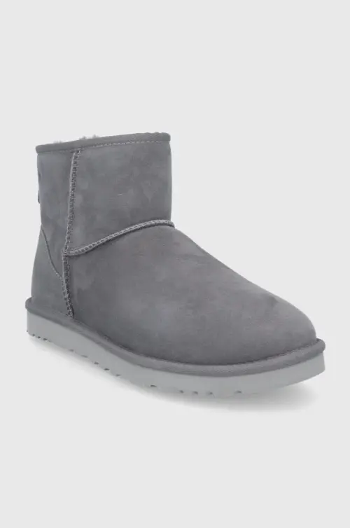 Замшевые сапоги UGG Classic Mini мужские серый 1002072-DGRY