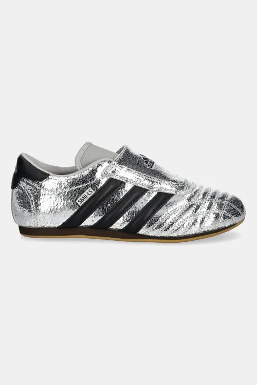 Кожаные кроссовки adidas Originals Taekwondo цвет серебрянный JH9664