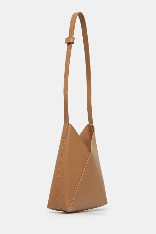 Кожаная сумочка MM6 Maison Margiela цвет коричневый