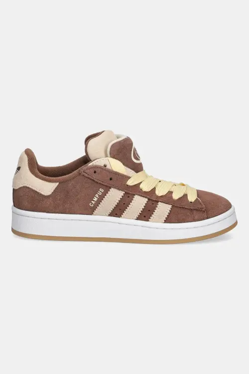 Замшевые кроссовки adidas Originals Campus 00S Double W цвет коричневый JQ8318