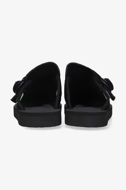 Замшевые шлепанцы Suicoke цвет чёрный LEMI.SAB-BLACK.