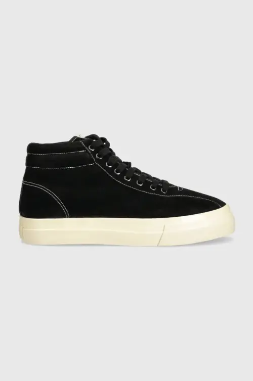 Замшевые кроссовки Stepney Workers Club Varden M Suede цвет чёрный YA02015-BLACK