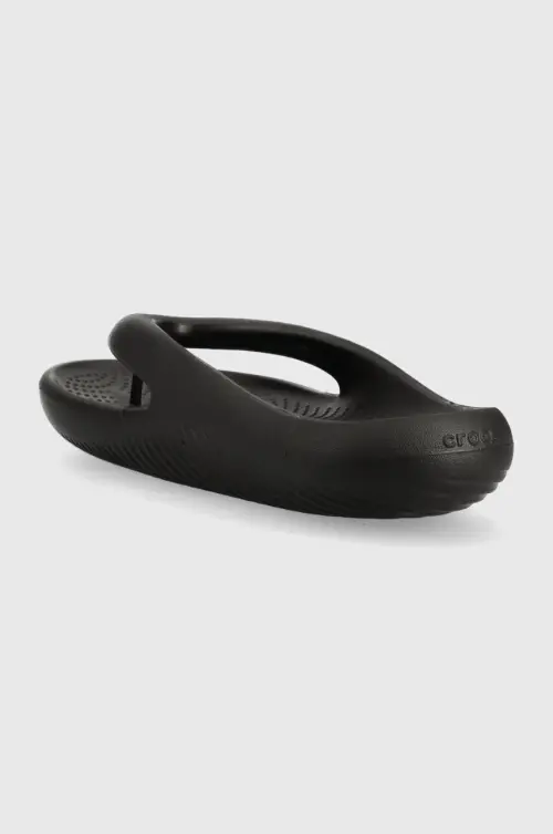 Вьетнамки Crocs Mellow Slide женские цвет чёрный на плоском ходу 208437