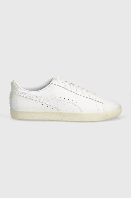 Кожаные кроссовки Puma Clyde Premium цвет белый 394834